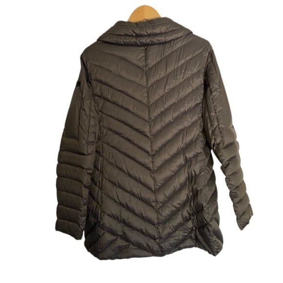 Vince Camuto Metallic Down Puffer Jacket XLarge - Picture 3 of 4